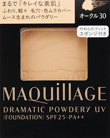 MAQuillAGE Dramatic Powdery UV オークル30 Shiseido MAQuillAGE Dramatic Powdery UV Foundation Refill OC30