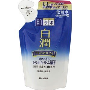 Rohto Hadalabo Shirojun Premium penetrates Medicated Whitening Makeup Water Normal Refill 170ml